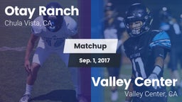 Matchup: Otay Ranch High vs. Valley Center  2016