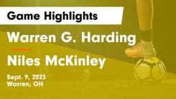 Warren G. Harding  vs Niles McKinley  Game Highlights - Sept. 9, 2023
