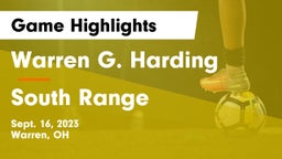 Warren G. Harding  vs South Range Game Highlights - Sept. 16, 2023