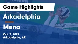 Arkadelphia  vs Mena  Game Highlights - Oct. 2, 2023