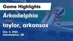 Arkadelphia  vs taylor, arkansas Game Highlights - Oct. 5, 2023