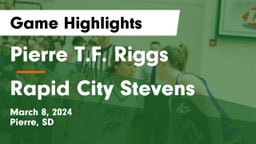 Pierre T.F. Riggs  vs Rapid City Stevens  Game Highlights - March 8, 2024
