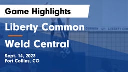Liberty Common  vs Weld Central  Game Highlights - Sept. 14, 2023