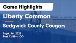Liberty Common  vs Sedgwick County Cougars Game Highlights - Sept. 16, 2023
