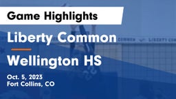 Liberty Common  vs Wellington HS Game Highlights - Oct. 5, 2023