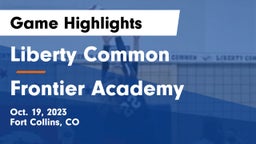Liberty Common  vs Frontier Academy  Game Highlights - Oct. 19, 2023