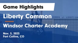 Liberty Common  vs Windsor Charter Academy Game Highlights - Nov. 3, 2023