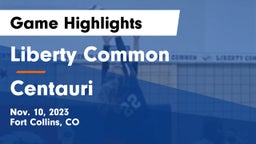 Liberty Common  vs Centauri  Game Highlights - Nov. 10, 2023