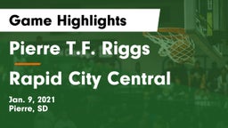 Pierre T.F. Riggs  vs Rapid City Central  Game Highlights - Jan. 9, 2021