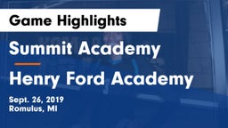 Summit Academy  vs Henry Ford Academy Game Highlights - Sept. 26, 2019