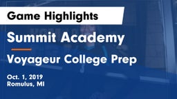 Summit Academy  vs Voyageur College Prep  Game Highlights - Oct. 1, 2019