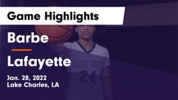 Barbe  vs Lafayette  Game Highlights - Jan. 28, 2022