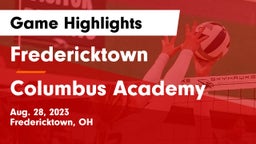 Fredericktown  vs Columbus Academy  Game Highlights - Aug. 28, 2023