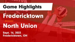 Fredericktown  vs North Union  Game Highlights - Sept. 16, 2023