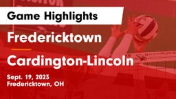 Fredericktown  vs Cardington-Lincoln  Game Highlights - Sept. 19, 2023