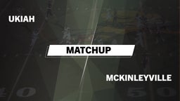 Matchup: Ukiah  vs. McKinleyville 2016