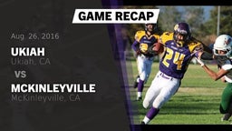 Recap: Ukiah  vs. McKinleyville  2016