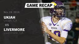 Recap: Ukiah  vs. Livermore  2016