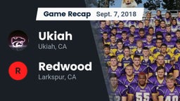 Recap: Ukiah  vs. Redwood  2018