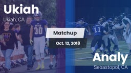 Matchup: Ukiah  vs. Analy  2018