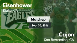 Matchup: Eisenhower High vs. Cajon  2016
