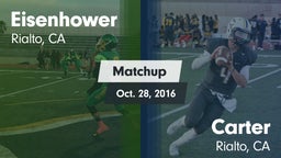 Matchup: Eisenhower High vs. Carter  2016