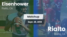 Matchup: Eisenhower High vs. Rialto  2018
