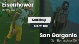 Matchup: Eisenhower High vs. San Gorgonio  2018