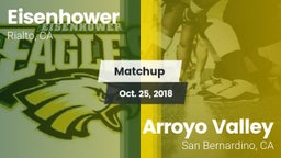 Matchup: Eisenhower High vs. Arroyo Valley  2018