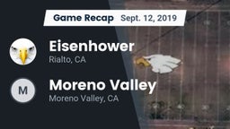Recap: Eisenhower  vs. Moreno Valley  2019