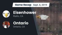Recap: Eisenhower  vs. Ontario  2019
