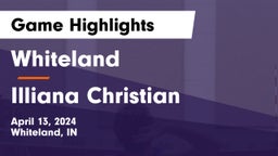 Whiteland  vs Illiana Christian   Game Highlights - April 13, 2024