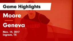 Moore  vs Geneva  Game Highlights - Nov. 14, 2017