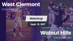 Matchup: West Clermont High S vs. Walnut Hills  2017