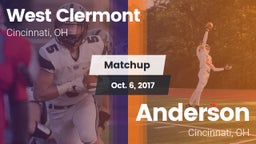 Matchup: West Clermont High S vs. Anderson  2017