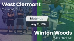 Matchup: West Clermont vs. Winton Woods  2018
