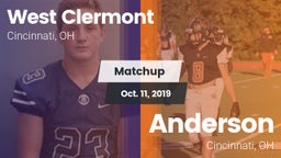 Matchup: West Clermont vs. Anderson  2019