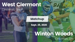 Matchup: West Clermont vs. Winton Woods  2020