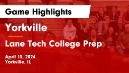 Yorkville  vs Lane Tech College Prep Game Highlights - April 13, 2024
