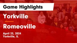 Yorkville  vs Romeoville  Game Highlights - April 23, 2024