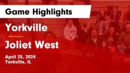 Yorkville  vs Joliet West  Game Highlights - April 25, 2024