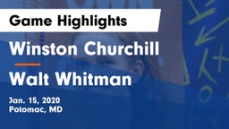 Winston Churchill  vs Walt Whitman  Game Highlights - Jan. 15, 2020
