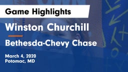 Winston Churchill  vs Bethesda-Chevy Chase  Game Highlights - March 4, 2020