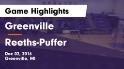 Greenville  vs Reeths-Puffer  Game Highlights - Dec 02, 2016