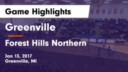 Greenville  vs Forest Hills Northern  Game Highlights - Jan 13, 2017