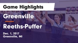 Greenville  vs Reeths-Puffer  Game Highlights - Dec. 1, 2017