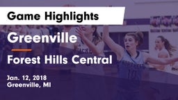 Greenville  vs Forest Hills Central  Game Highlights - Jan. 12, 2018