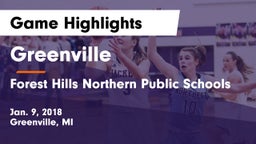 Greenville  vs Forest Hills Northern Public Schools Game Highlights - Jan. 9, 2018