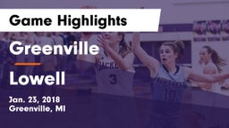 Greenville  vs Lowell  Game Highlights - Jan. 23, 2018