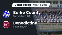 Recap: Burke County  vs. Benedictine  2018